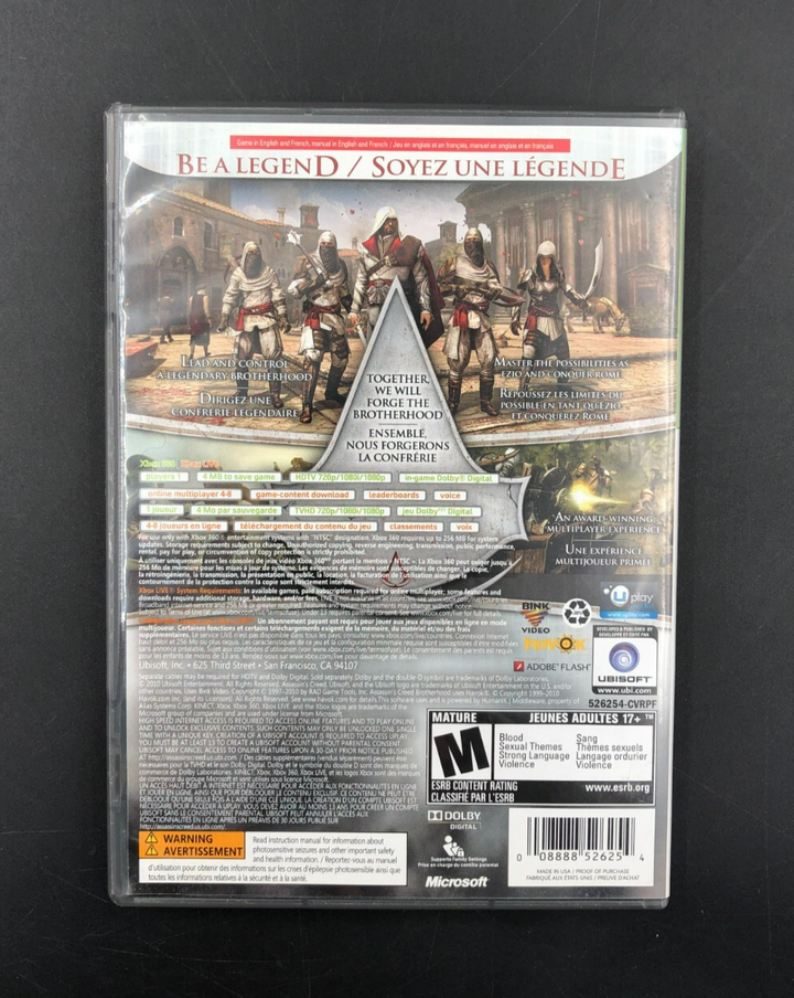 Assassin's Creed: Brotherhood - Platinum Hits (Microsoft XBOX 360) w/ Manual