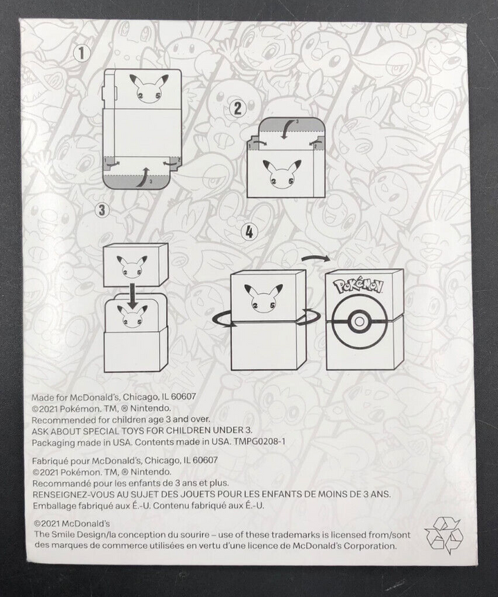 2021 POKEMON 25th Anniversary McDonald’s Happy Meal Booster Pack Toy 2 *NEW*