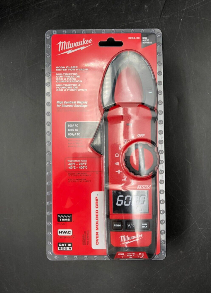Milwaukee 2236-20 600A Digital Clamp Meter for HVAC/R - BRAND NEW~~