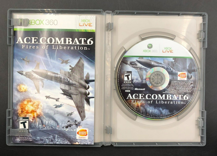 Ace Combat 6: Fires of Liberation - Platinum Hits (XBOX 360) w/ Manual