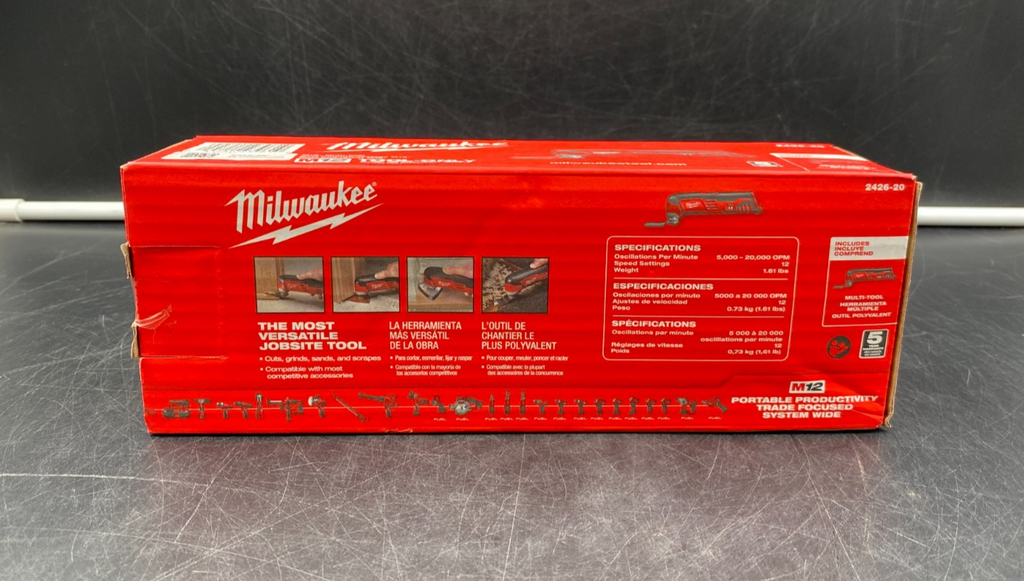Milwaukee 2426-20 M12 12V Oscillating Multi-Tool (Tool-Only) - BRAND NEW