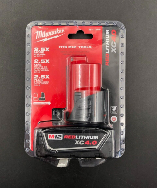 Milwaukee 48-11-2440 M12 Red Lithium XC 4.0 Battery Pack - BRAND NEW~~