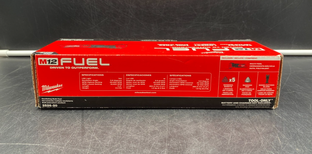 Milwaukee 2526-20 M12 fuel Oscillating Multi-Tool (Tool-Only) - BRAND NEW