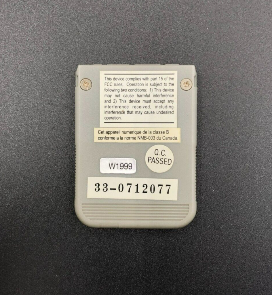 Performance Memory Card For the PlayStation 1, PS1