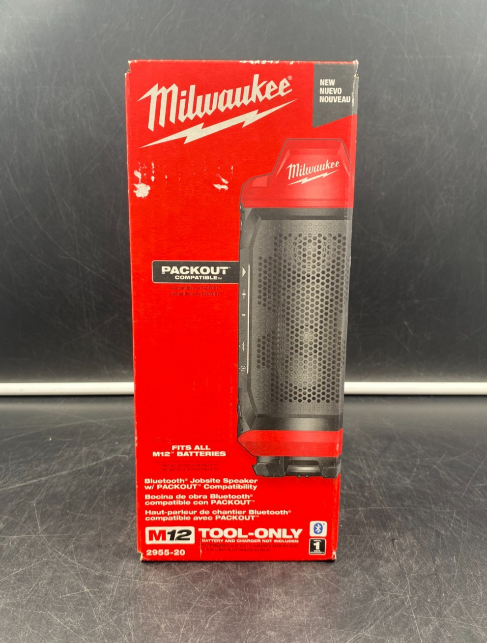 Milwaukee 2955-20 M12 Bluetooth Jobsite Speaker w/ PACKOUT Compatibility - NEW