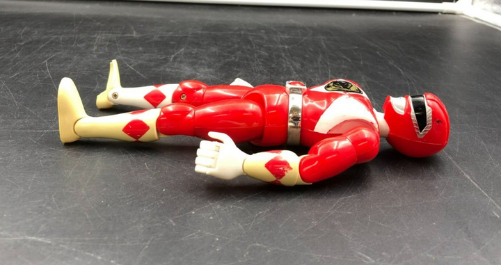 1993 Bandai Mighty Morphin Power Rangers - 8" Red Ranger Action Figure - Used