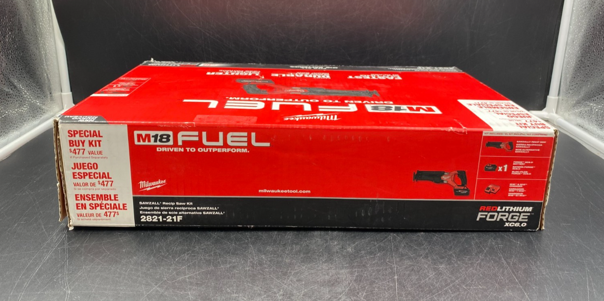 Milwaukee 2821-21F M18 Fuel Sawzall Reciprocating Saw Kit - NEW OPEN BOX