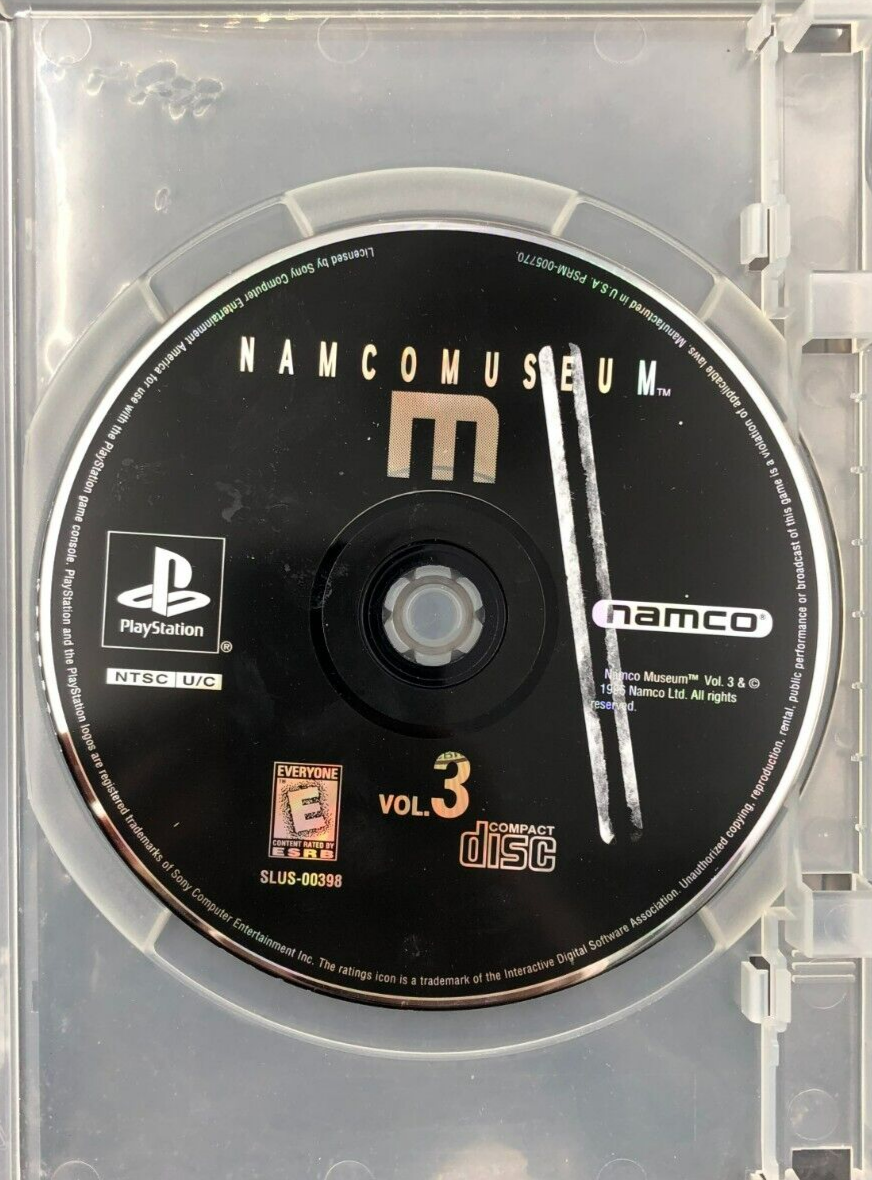 Namco Museum Vol. 3 (Sony Playstation 1) Disc Only
