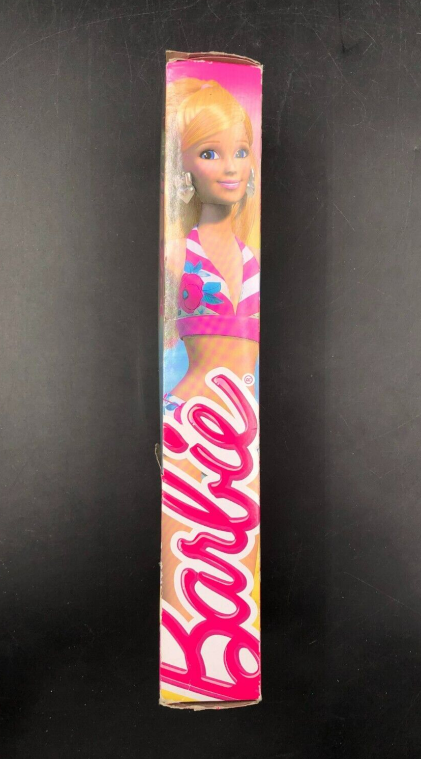 2013 Mattel: Barbie - Beach Blonde Ken Doll with Surfboard Swim Trunks - NEW