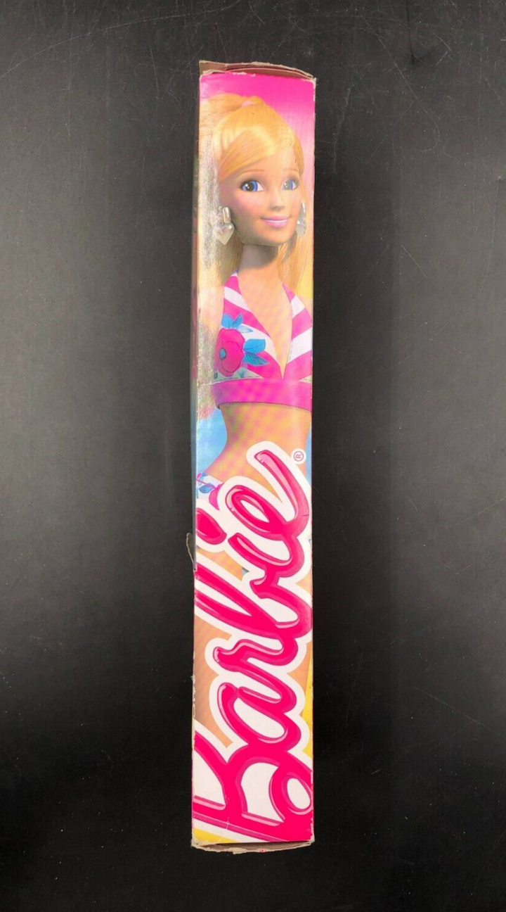 2013 Mattel: Barbie - Beach Blonde Ken Doll with Surfboard Swim Trunks - NEW