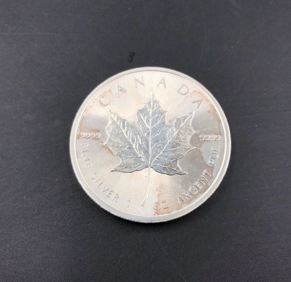 2015 $5 Maple Leaf 9999 Fine Silver 1 Oz Canada 5 Dollars Queen Elizabeth II