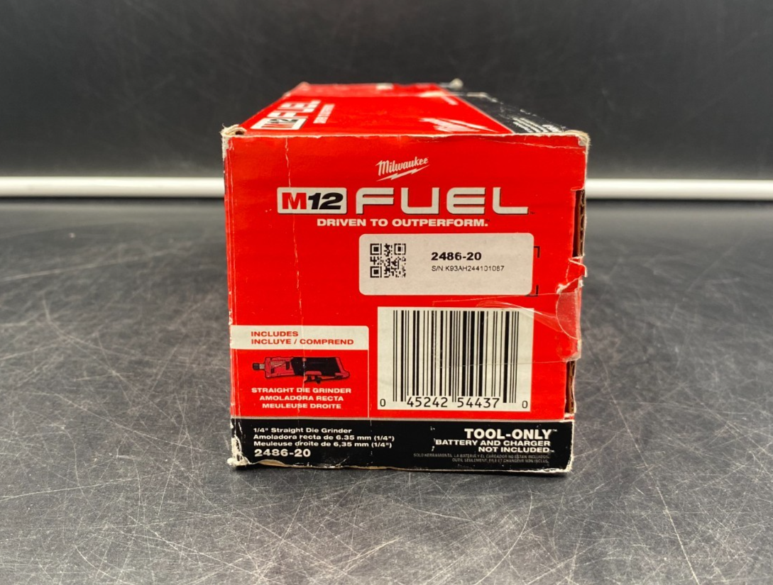 Milwaukee 2486-20 M12 Fuel 1/4" Straight Die Grinder (Tool-Only) - NEW