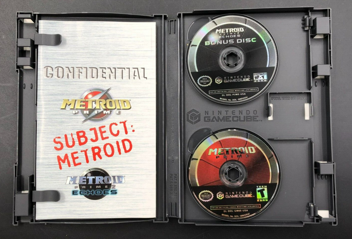 Metroid Prime + Echoes Bonus Disc Nintendo GameCube w/ Manual