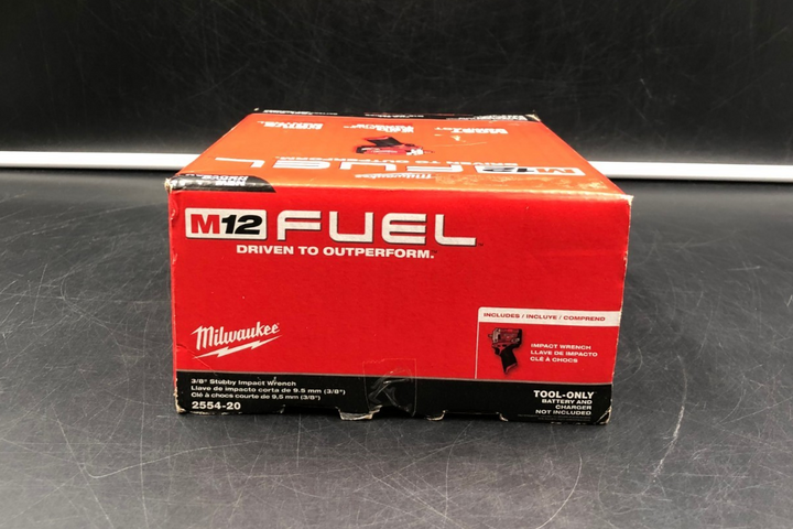 Milwaukee 2554-20 M12 Fuel 3/8" Stubby Impact Wrench (Tool-Only) - BRAND NEW