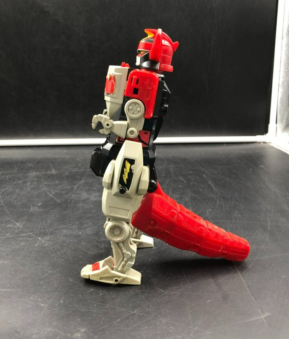 1991 Bandai Mighty Morphin Power Rangers Red T-Rex Zord Megazord Action Figure