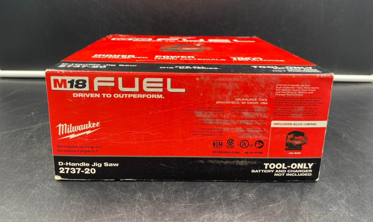 Milwaukee 2737-20 M18 Fuel D-Handle Jig Saw (Tool-Only) - NEW