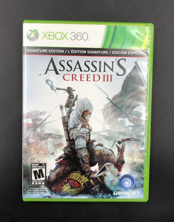 Assassin's Creed III - Signature Edition (Microsoft XBOX 360) w/ Manual + Insert