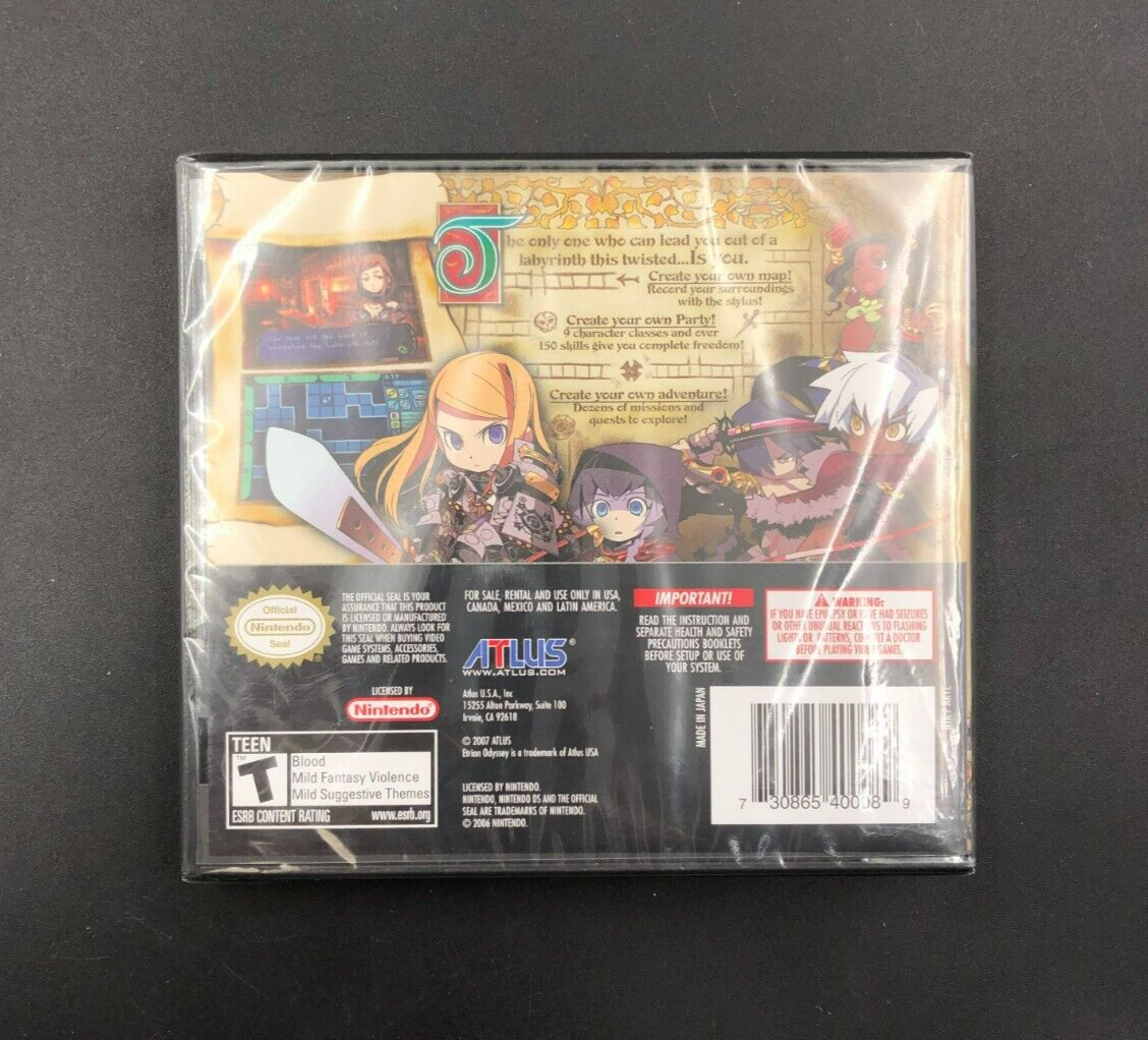 Etrian Odyssey (Nintendo DS) - BRAND NEW SEALED