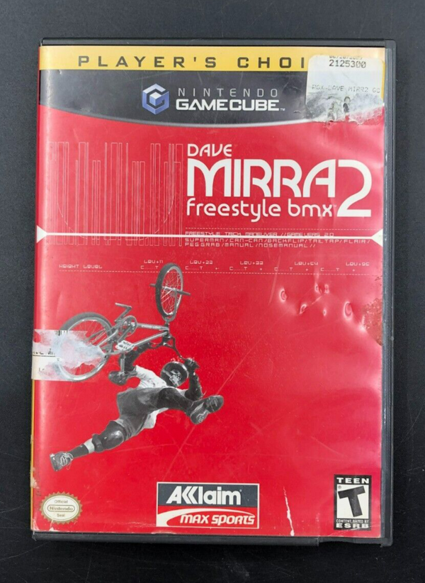 Dave Mirra Freestyle Bmx 2 Nintendo GameCube w/ Manual