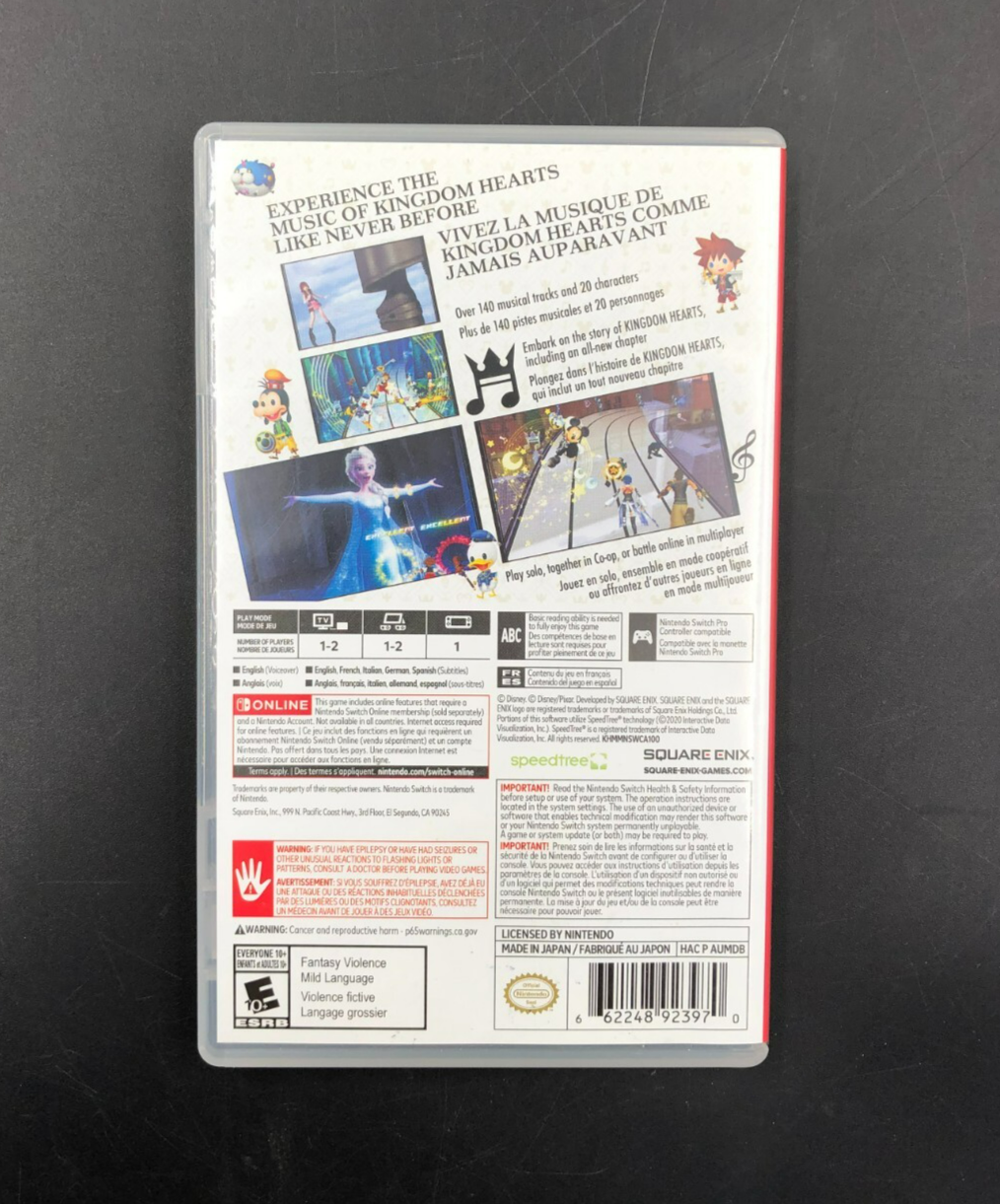 Kingdom Hearts: Melody of Memory (Nintendo Switch) w/ Insert