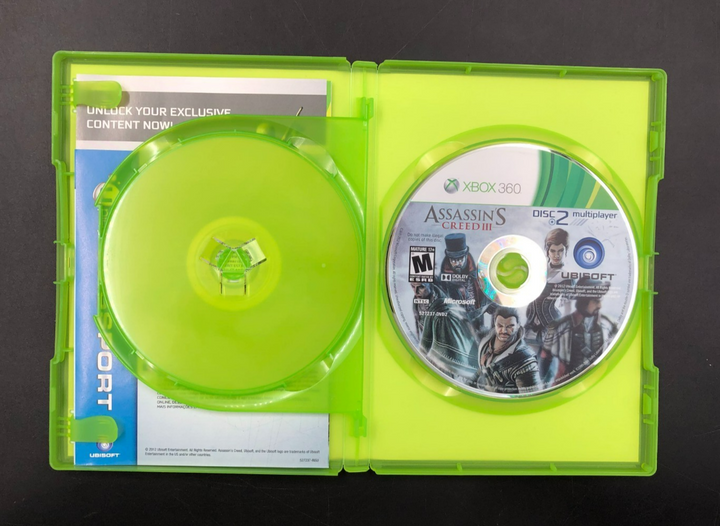 Assassin's Creed III - Signature Edition (Microsoft XBOX 360) w/ Manual + Insert