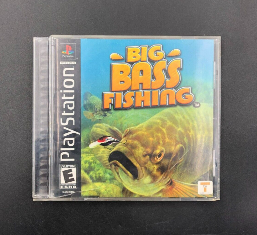 Big Bass Fishing (Sony PlayStation, PS1) in Case w/ Manual