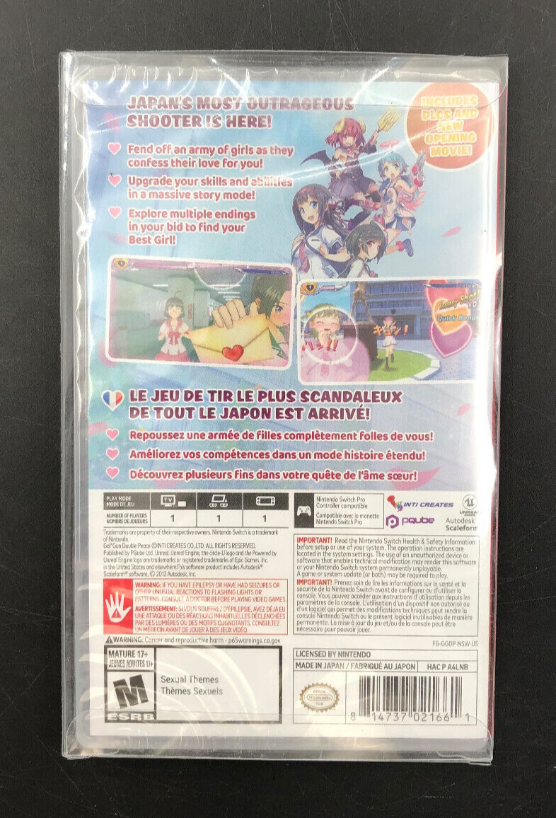 Gal*Gun: Double Peace (Nintendo Switch) w/ Case - NEW SEALED