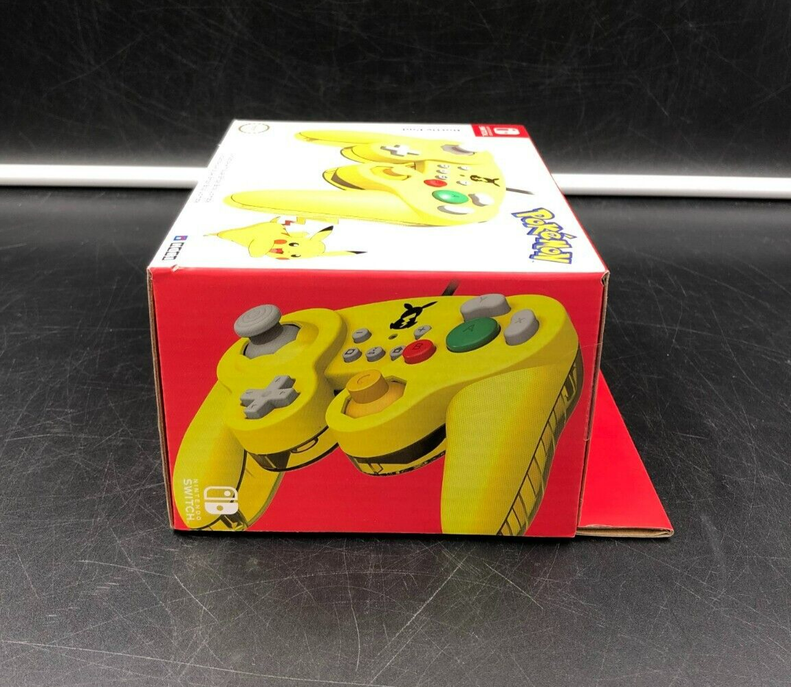 Hori Nintendo Switch Wired Pokemon Pikachu Yellow Battle Pad Controller - NEW