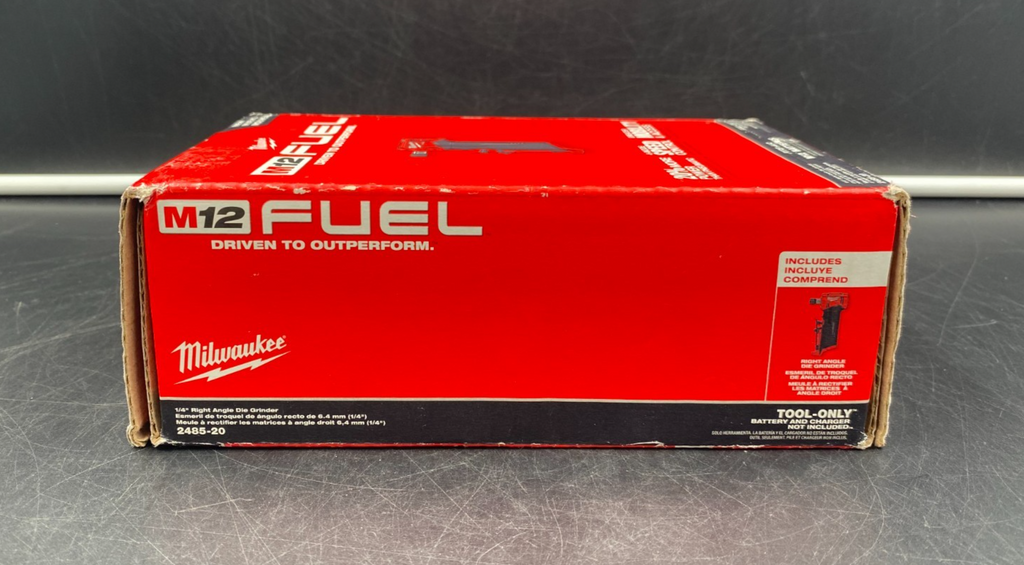 Milwaukee 2485-20 M12 Fuel 1/4" Right Angle Die Grinder (Tool-Only) - NEW