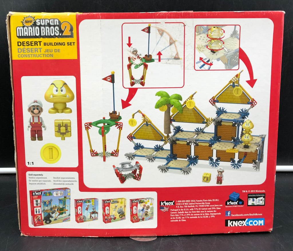 *AS-IS* America's Building Toy K'NEX New Super Mario Bros.2 *MISSING PIECES*