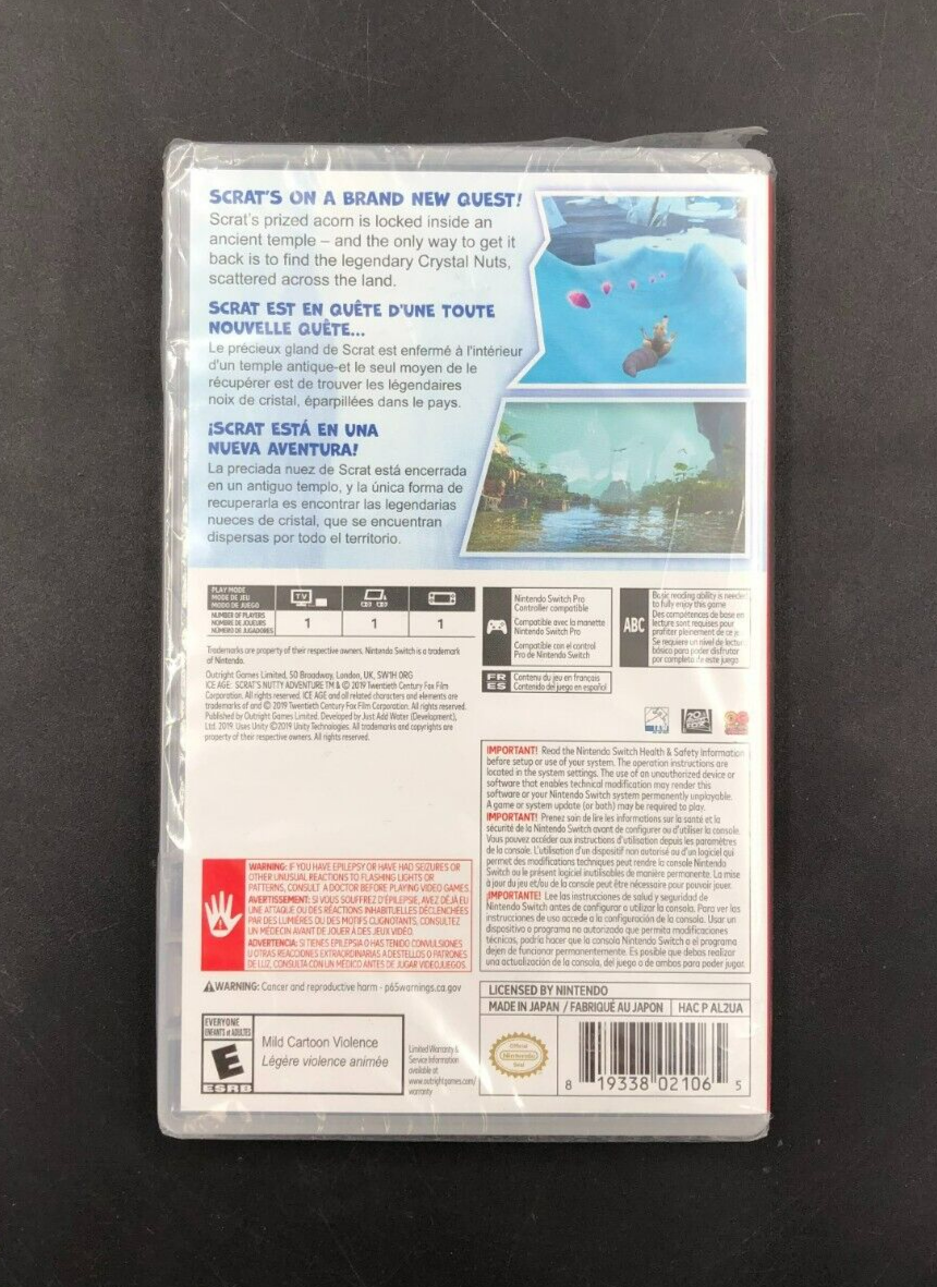 Ice Age: Scrat's Nutty Adventure (Nintendo Switch) - BRAND NEW SEALED