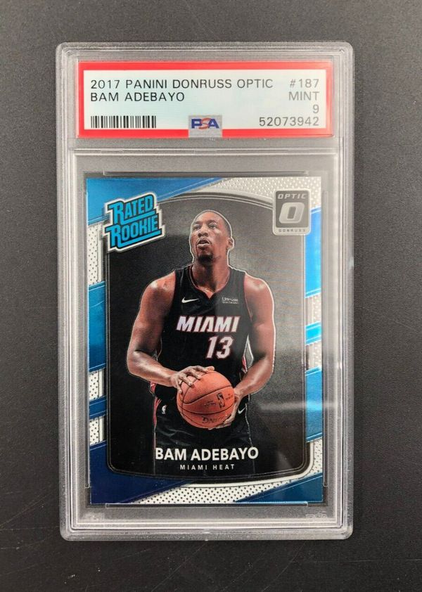2017-18 Panini Donruss Optic Rated Rookie Bam Adebayo #187 PSA 9 MINT