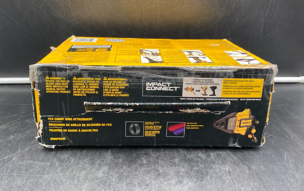 DeWalt DWAPXCIR Impact Connect Pex Crimp Ring Attachment - NEW OPEN BOX