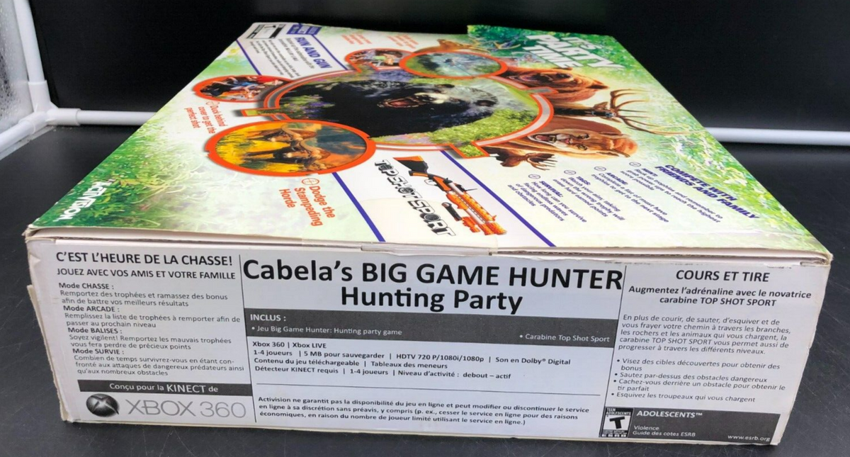 ACTIVISION: Cabela's BIG GAME HUNTER - Hunting Party XBOX 360 *NEW, DAMAGED BOX*