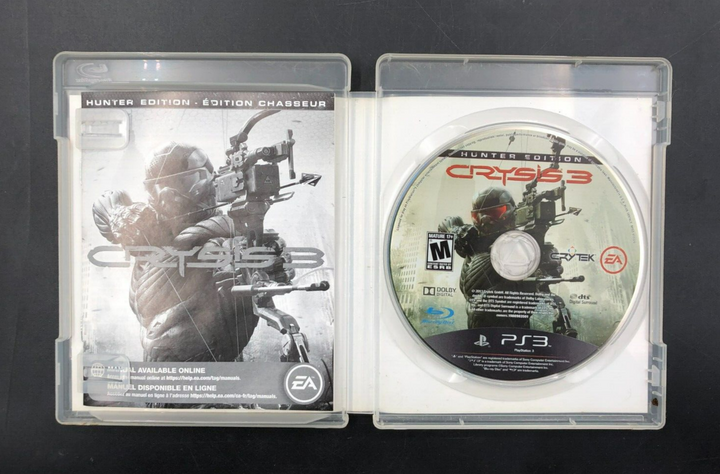 Crysis 3 - Hunter Edition (PlayStation 3, PS3) w/ Manual + Insert