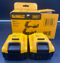 DEWALT 5AH 20V BATTERY - 2 PACK DCB205-2 *USED, SEE PICS*
