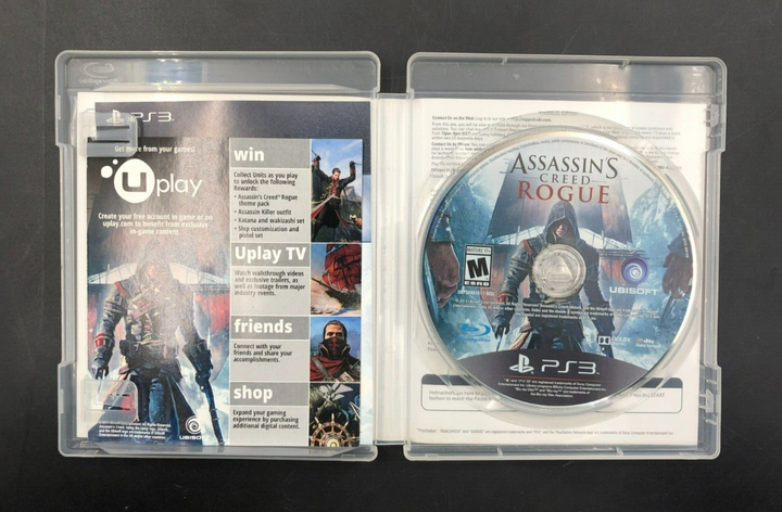 Assassin's Creed: Rogue - Limited Edition (PlayStation 3, PS3) w/ Inserts