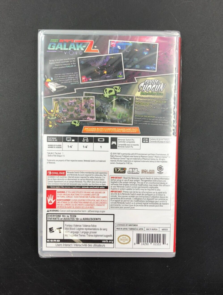 Galak-Z: The Void + Skulls of the Shogun Platinum 2-Pack (Nintendo Switch) - NEW