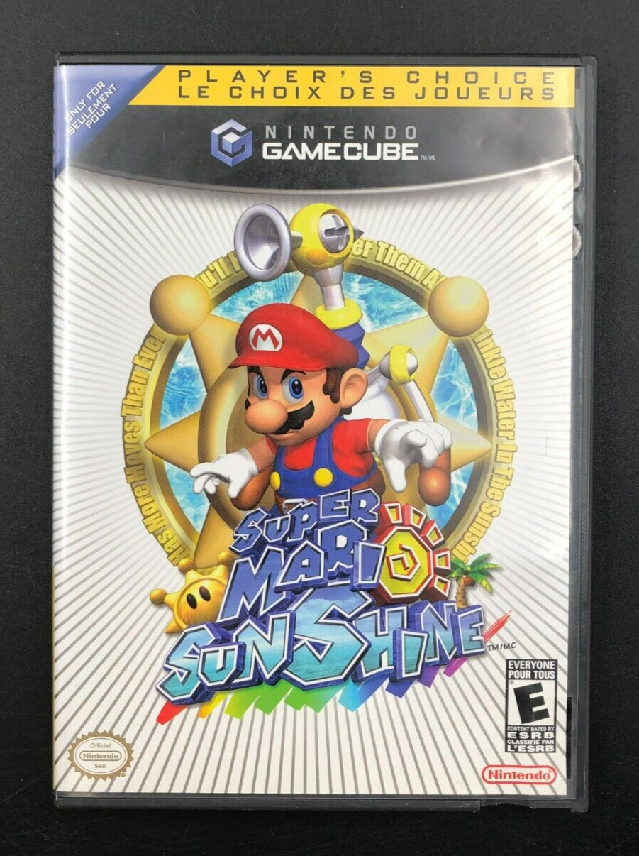 Super Mario Sunshine Player's Choice Nintendo GameCube w/ Manual