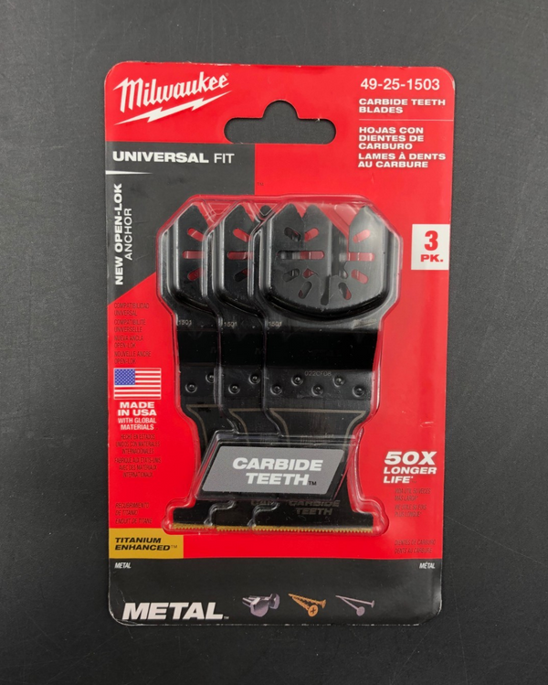 Milwaukee 49-25-1503 Open-Lok Anchor Universal Fit 3 PK. Carbide Teeth Blades