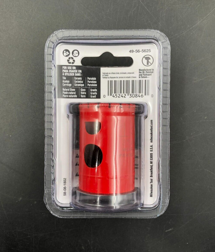 Milwaukee 49-56-5625 1-3/8" Diamond Max Hole Saw for Porcelain, Tile, Stone -NEW