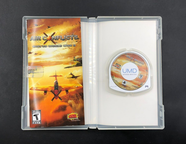Air Conflicts: Aces of World War II (Sony PlayStation Portable, PSP) w/ Manual