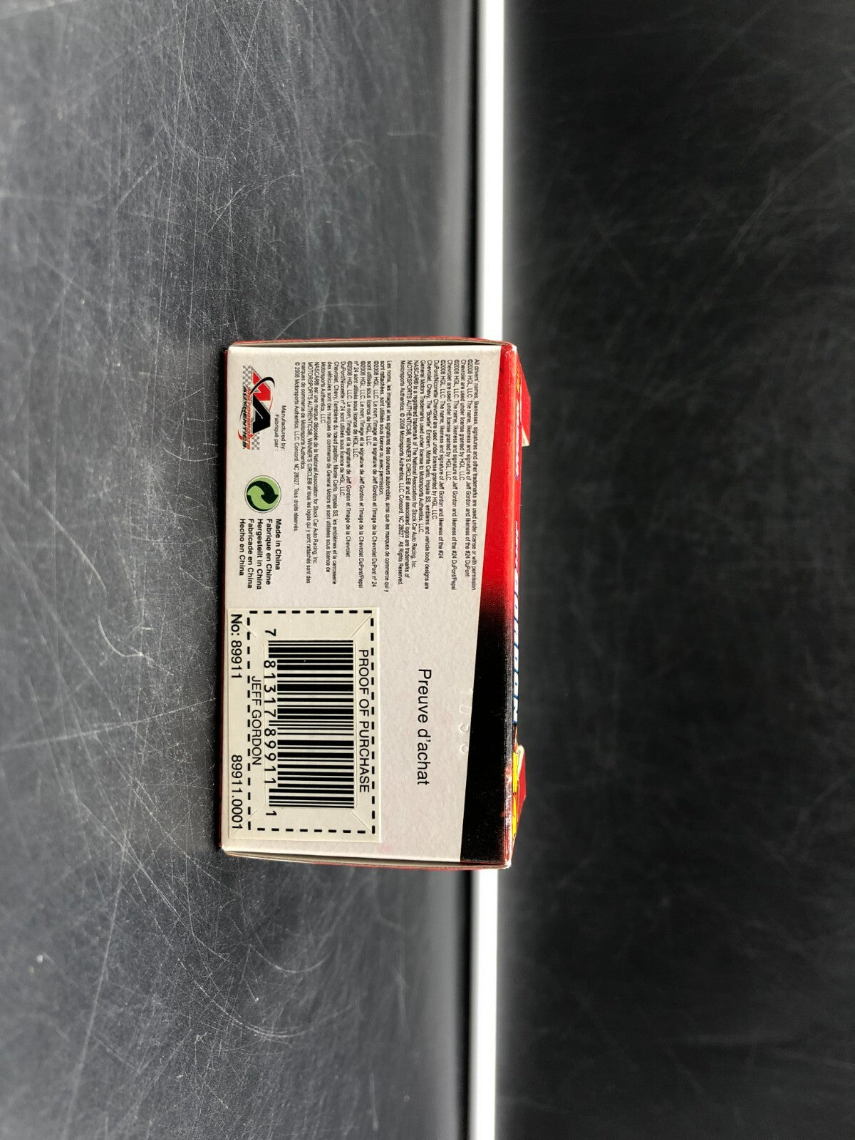2008 Winner's Circle NASCAR Jeff Gordon #24 Nicorette 1:87 Scale Diecast - NEW