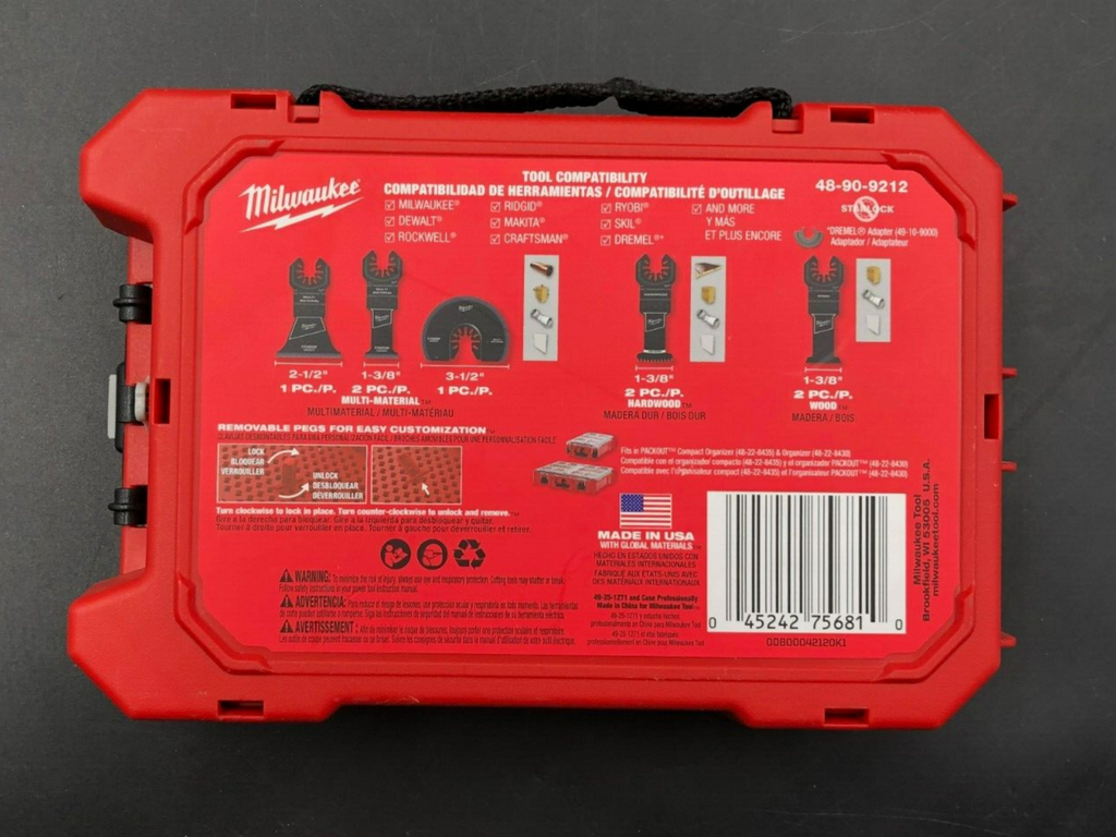 Milwaukee 48-90-9212 8pc. Multi-Tool Blade Set - Universal Fit - NEW