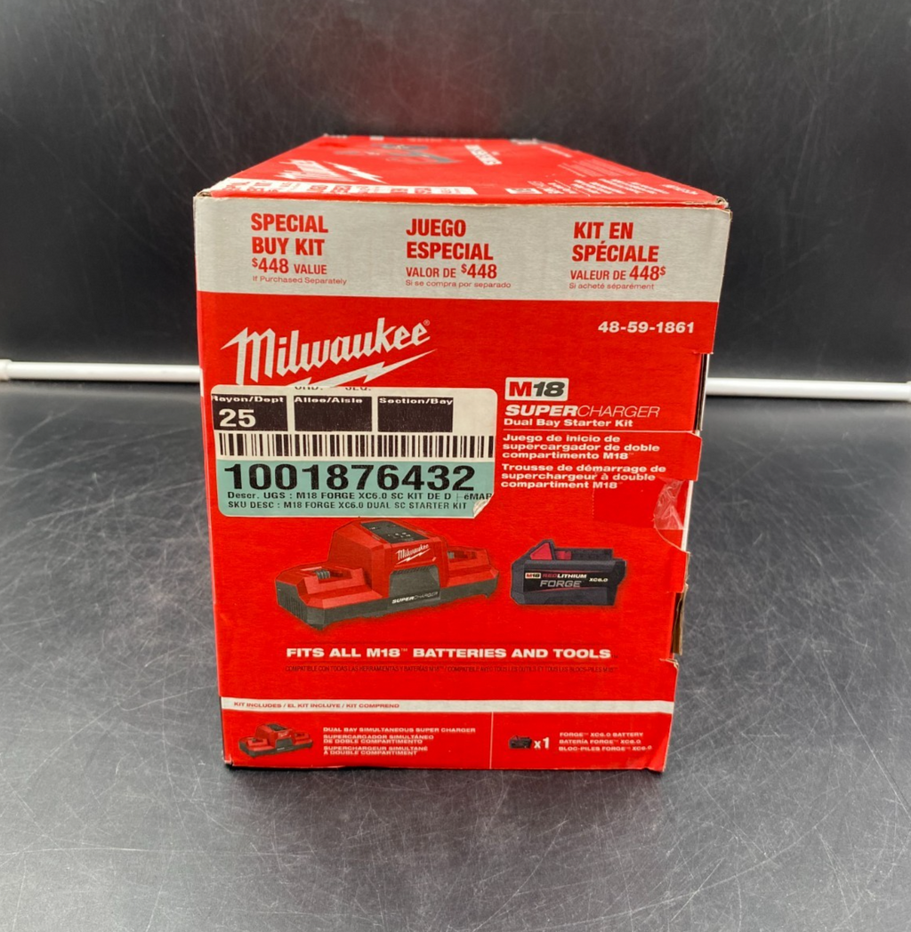 Milwaukee 48-59-1861 M18 Super Charger Dual Bay Starter Kit - NEW