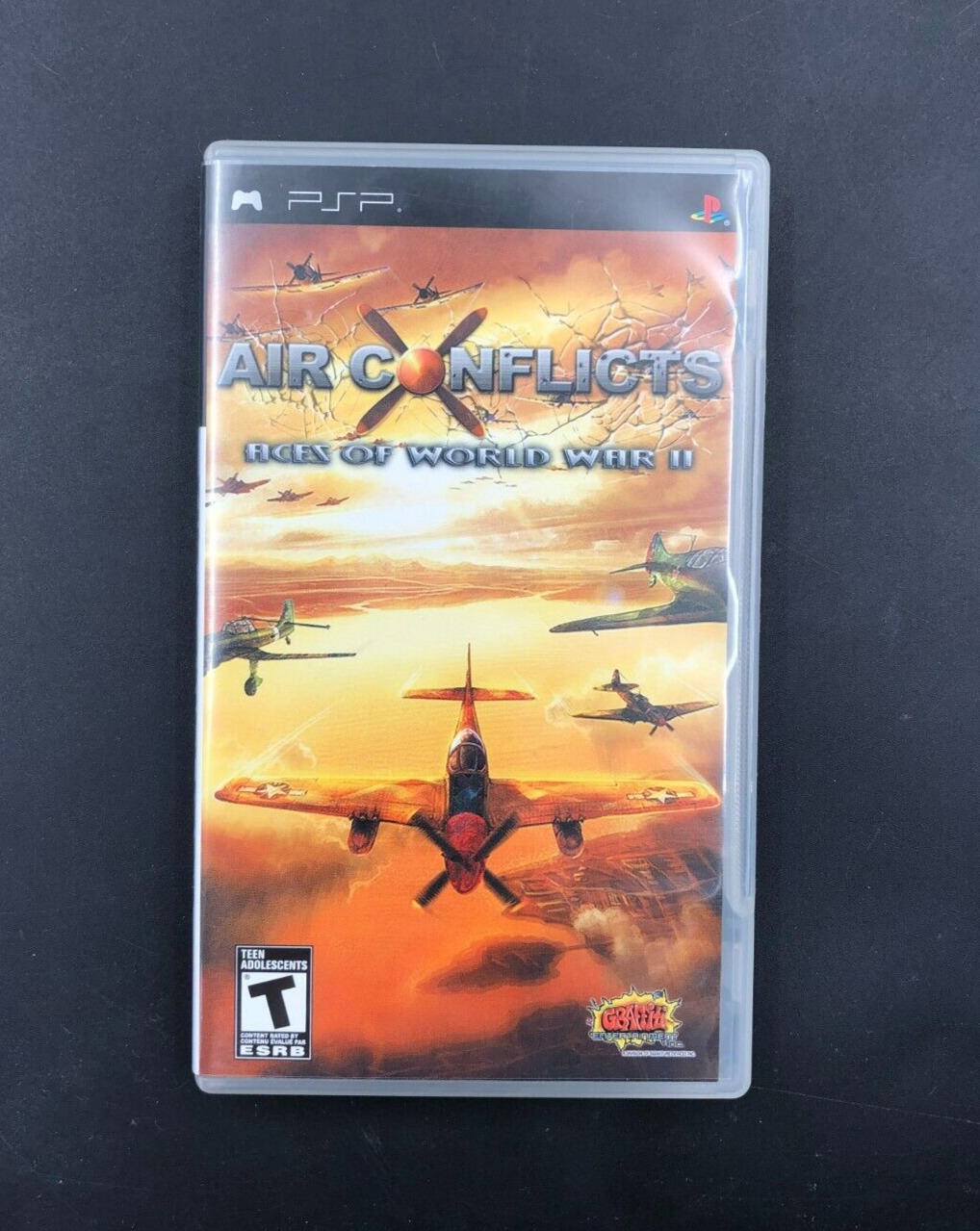 Air Conflicts: Aces of World War II (Sony PlayStation Portable, PSP) w/ Manual