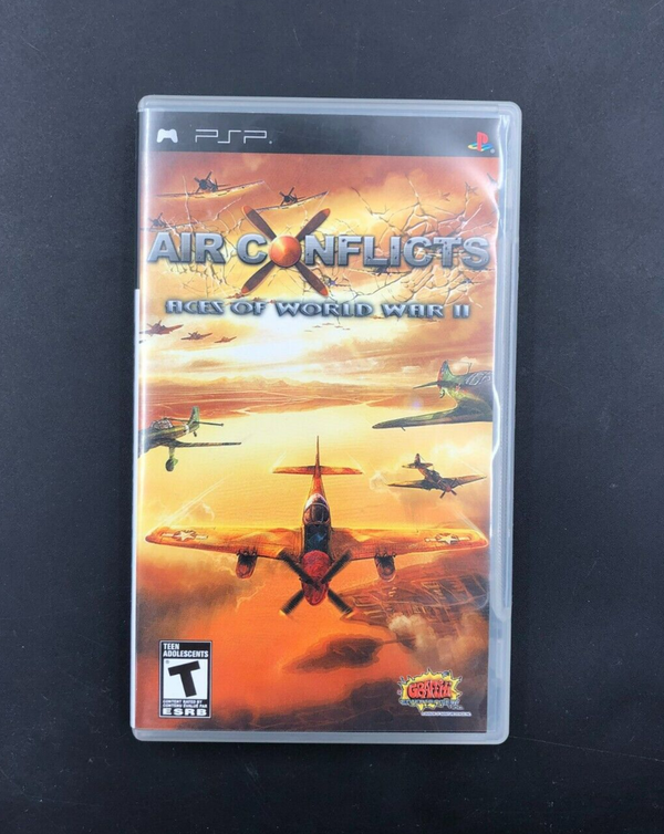 Air Conflicts: Aces of World War II (Sony PlayStation Portable, PSP) w/ Manual