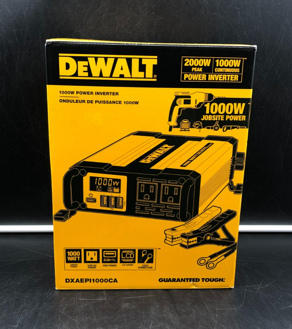 DeWalt DXAEPI1000CA 1000W Power Inverter - NEW OPEN BOX