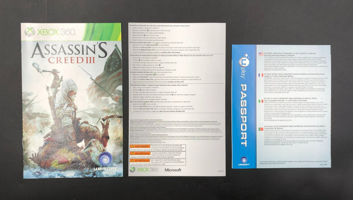 Assassin's Creed III - Signature Edition (Microsoft XBOX 360) w/ Manual + Insert