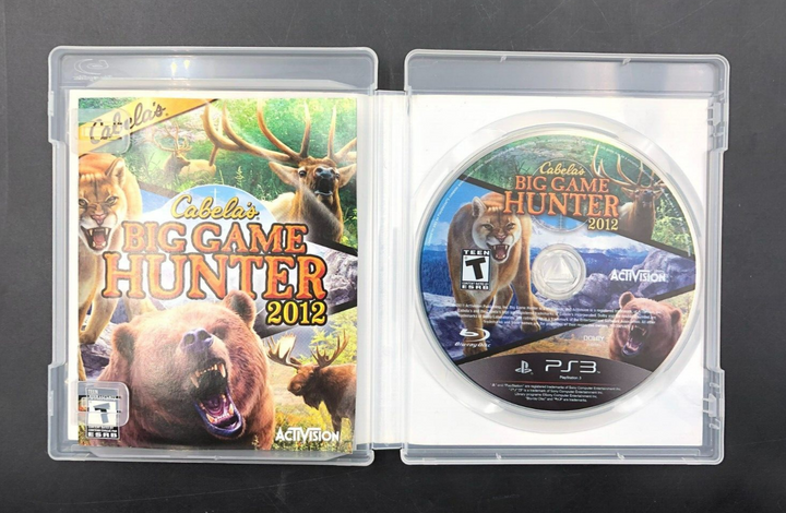 Cabela's Big Game Hunter 2012 (PlayStation 3, PS3) w/ Manual